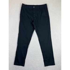 Birddogs Chino Pants Mens 32x30 Black Stretch Straight Leg Casual Golf Travel